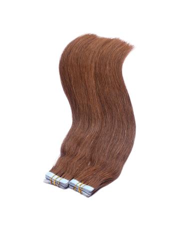 Buy #6 Brown Tape-In Hair Extensions - 60cm 40 Tresses 100% Remy Real Hair - Novon Hair Extensions - Buy Online on GoSupps.com