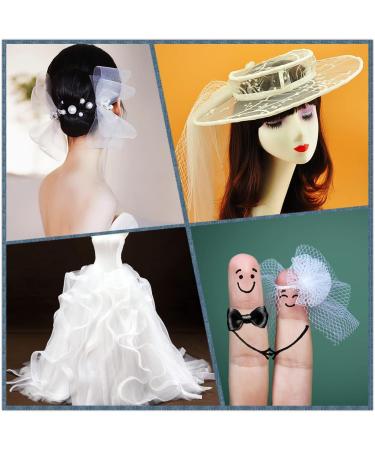 Abbaoww 15 Yards Stiff Horsehair Braid 4 Inch - White Polyester Boning for Wedding Dress Sewing - Buy Online on GoSupps.com