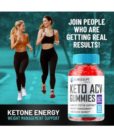 (5 Pack) Slimsculpt Keto ACV Weight Loss Gummies - Advanced Formula Slim Sculpt Keto plus ACV Gummies Apple Cider Vinegar Keto Slimsculpt ACV Gummies Dietary Supplement Reviews Men Women (300 Gummies) - Buy Online on GoSupps.com