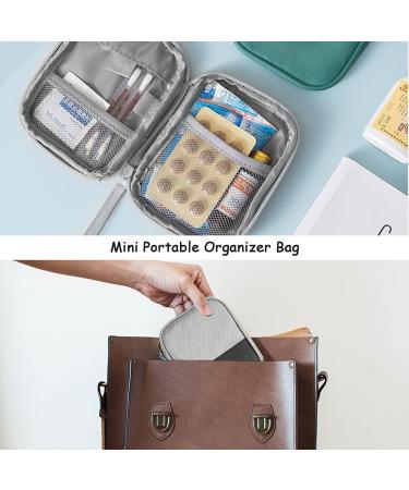 Large Capacity Waterproof Medication Bag - Portable Medical Storage for Home Office & Travel (2-Pack Gray) - Buy Online on GoSupps.com