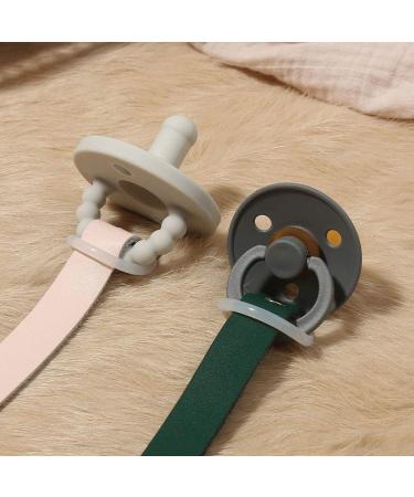 OKwife 2020 Genuine Leather Baby Pacifier Clip - Soother Nipple Holder Dummy Clip | International Shipping Available - Buy Online on GoSupps.com