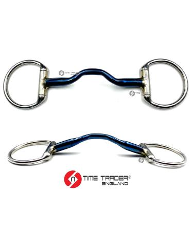 OTTE Ported Eggbutt Blue Sweet Iron Horse Bit Snaffle Port Mouthpiece (5.75") - Buy Online on GoSupps.com