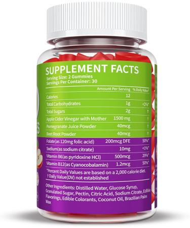 Keto ACV Gummies - Advanced Formula with B12 & Pomegranate | 58 Count - Boost Your Keto Journey - Buy Online on GoSupps.com