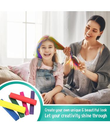 Buy THNKSTAPS 24-Piece Temporary Hair Color Chalk Set for Kids | Washable Hair Dye for Parties Carnival Christmas & Halloween - Buy Online on GoSupps.com