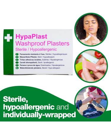 Buy HypaPlast Pink Washproof Sterile Plasters - Hypoallergenic Assorted 100 Pack | Fast International Shipping - Buy Online on GoSupps.com