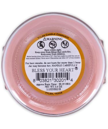 Tyler Pastel Peach Scented Jar Candle Pack of 4 - 3.4 oz Aromatherapy - Bless Your Heart - International Shipping Available - Buy Online on GoSupps.com