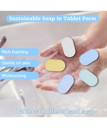 FlowCheer Foaming Hand Soap Tablet Refills - Sample Pack | Eco-Friendly Cleaning Supplies | Zero Waste Packaging | 5 Hand Wash Tablets | 40 Fl oz Total | 4 Unique Fragrances | Refillable Foam Dispenser - Buy Online on GoSupps.com