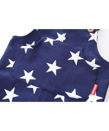 Mud Kingdom Little Boys Overalls - Casual Star Print - Navy - Size 4 Years - Buy Online on GoSupps.com