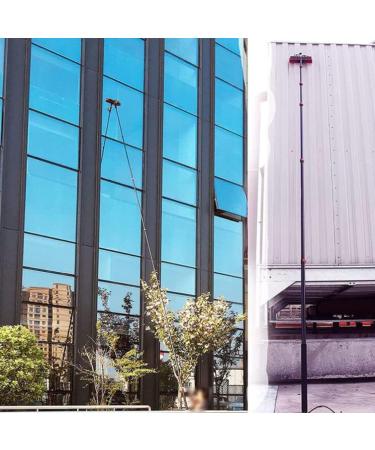 Water Fed Pole Kit Adjustable Window Cleaning Pole 180 Rotatable Brush Head Telescopic Cleaning Brush Outdoor Panel Spray Washer Washing Equipment 20FT/6M - Buy Online on GoSupps.com