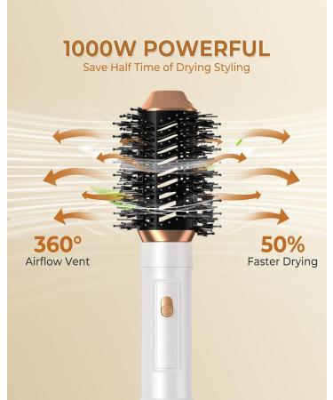 6 in 1 Hair Dryer Brush Set | Volumizer Curler & Straightener | Detachable Hot Air Brush for Effortless Hair Styling - Buy Online on GoSupps.com