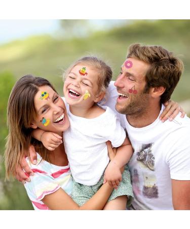 120 pcs Glitter Temporary Tattoos for Kids Summer Cartoon Fruit Waterproof Fake Tattoos Watermelon Strawberry Pineapple Tattoos Sticker for Boys Girls Birthday Party Favors - Buy Online on GoSupps.com