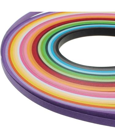 ODETOJOY Quilling Paper Strips Set - 10mm 260 Strips for DIY Origami Art - 26 Colors - Length 39cm - 10mm Width - Buy Online on GoSupps.com