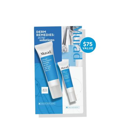Murad Acne Solutions Value Set | 2-Piece Full Size Skincare Set | Oil Control Mattifier SPF 45 & Rapid Relief Spot Treatment | Shop Internationally - Buy Online on GoSupps.com
