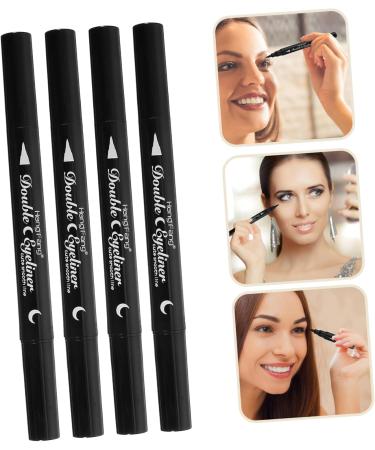 VINTORKY 4pcs Liquid Eye Liner Waterproof Makeup Eyeliner Stamp Abs Makeup Pencils for Eyes Black - Buy Online on GoSupps.com
