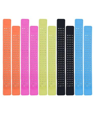 YWNYT 10pcs 28/33cm Heart Rate Monitor Replacement Band Strap 5 Colors Adjustable Soft