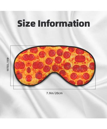 3D Pizza Pepperoni Mask - Adjustable Soft Blindfold for Deep Sleep Relaxation & Travel | Perfect for Meditation & Comfort - Buy Online on GoSupps.com