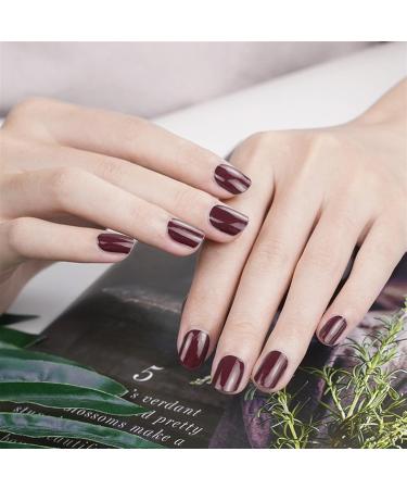 Vorist Gel Nail Strips Vorist Semi Cured Gel Nail Strips Nail Gel Strips Works with Any Nail Lamps Gel Nail Strips Semi Cured Gel Nail Stickers Easy to Apply & Remove(Color:#18) - Buy Online on GoSupps.com