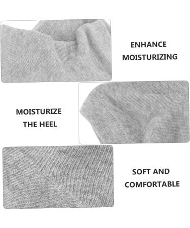 Healeved 2 Pairs Gel Heel Socks Moisturizing Feet Sock Sleep Spa Socks Heel Repair Socks Cracked Heel Socks Sunglasses Strap Moisturizing Heel Socks Non-Slip Cotton Men and Women Foot Socks 16.5x10x0.8cm - Buy Online on GoSupps.com