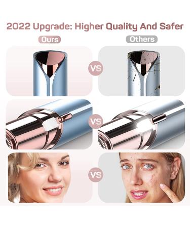 Gurelax Facial Hair Removal for Women - Rechargeable Painless Hair Remover with 2 Replacement Heads - Lady Face Electric Razor for Upper Lip, Chin, Mustache - Buy Online on GoSupps.com
