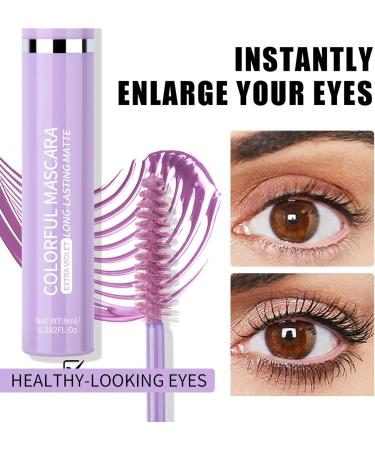 Coloured Waterproof Lash Mascara Highly Pigmented Coloured Mascara Long Lasting False Lash Effect Mascara Long Lasting Thick Smudge-Proof Natural Voluminous Telescopic Mascara (Brown 8ml) Brown 8 ml (Pack of 1) - Buy Online on GoSupps.com
