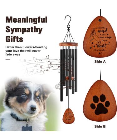 Pet Memorial Wind Chime | Sympathy Wind Chimes for Loss of Dog - In Memory of Dog Gifts (25.5 Inch) - Buy Online on GoSupps.com