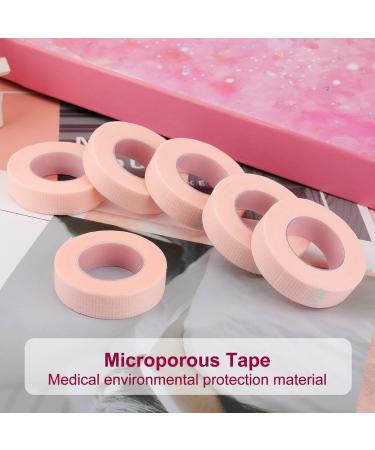 MWOOT Eyelash Extension Tape - 6 Rolls Micropore Medical Band for Lash Extensions (Pink 9m) - Breathable & Comfortable - Buy Online on GoSupps.com