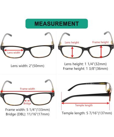 Eyekepper Classic Reading Glasses for Men - 5 Pack Spring Hinges Black-Tortoise Frame +1.50 Magnification - Stylish & Comfortable Readers - Buy Online on GoSupps.com