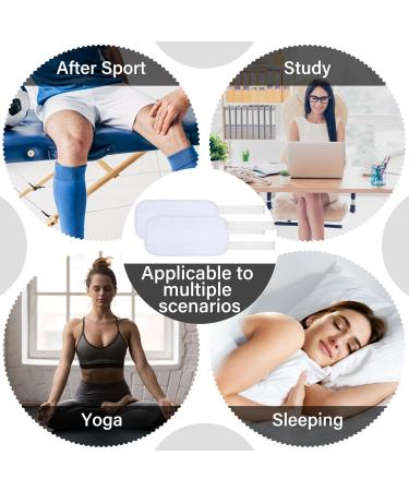 Timgle 4 Pieces Organic Castor Oil Pack Wrap Kit Reusable Compress Pad for Knee Neck Calf | Adjustable Elastic Strap | International Shipping - Buy Online on GoSupps.com