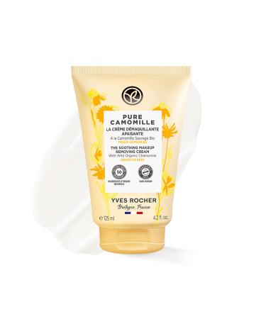Yves Rocher Pure CAMOMILLE Soothing makeup remover cream waterresistant sensitive skin perfumefree 125 ml makeup cream