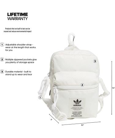 adidas Originals Festival Crossbody Bag - Non Dyed White - One Size - Buy Online on GoSupps.com