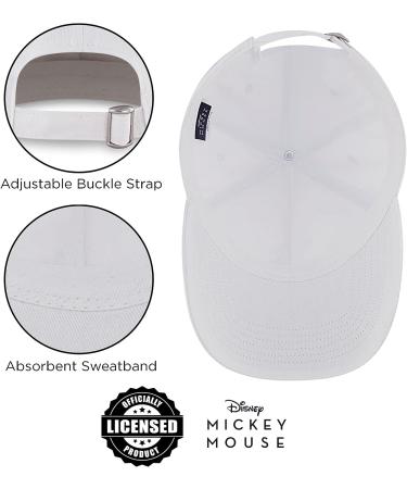 Disney Men's Mickey Mouse Snap-Back Dad Hat in White - Baseball Cap - Buy Online on GoSupps.com