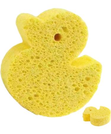 Baby Sponge for Bathing | Soft Body Wash Scrubber Shower Sponge Dead Skin Remover Cute Shower Brush Bath Supplies for Toddler Kids Baby Yellow - Buy Online on GoSupps.com