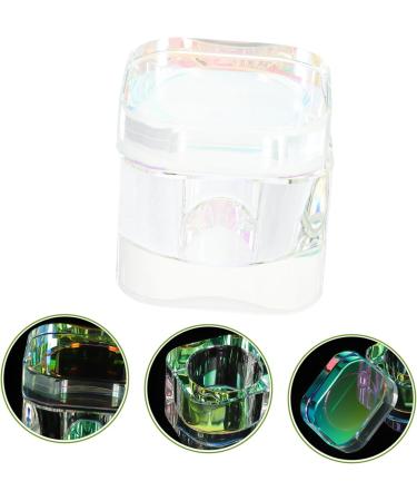 DRESSOOS Nail Art Brush Cup Glass Nail Cup Manicure Art Dish Dappen Dish Bowl Liquid Powder Container Glass Dappen Cup Nail Polish Remover Dish Thicken Crystal Glass Manicure Tools 5.70X5.40X5.40CM As Shown - Buy Online on GoSupps.com