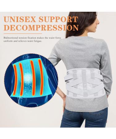 FOMIYES Sports Men's Lumbar Brace - Adjustable Waist Support for Gym & Daily Use | Silver 105x23x1CM - Buy Online on GoSupps.com