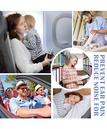 Airplane Ear Plugs [2 Pairs] - Pressure Relief & Noise Reduction for Adults & Kids - Reusable & Super Soft - Hearing Protection - White - Buy Online on GoSupps.com