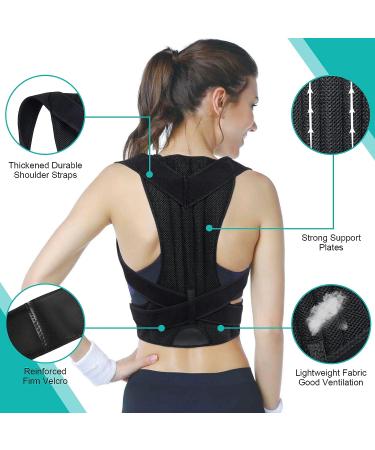 Adjustable Back Brace Posture Corrector for Men and Women - Support for Scoliosis, Hunchback, and Back Pain Relief - Buy Online on GoSupps.com