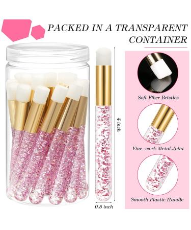20pc Glitter Crystal Lash Shampoo Brushes - Eyelash Extension Cleansing Brushes in Purple Container - Lash Bath Brush for Prolonged Cleansing - Buy Online on GoSupps.com