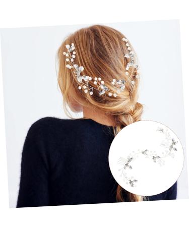Beaupretty Hair Comb Accessory Flower Arrangement and Headwear bridal headpiece combs rhinestone hair vine bridal flower hair pin wedding hairpiece hair bride Hair piece side - Buy Online on GoSupps.com