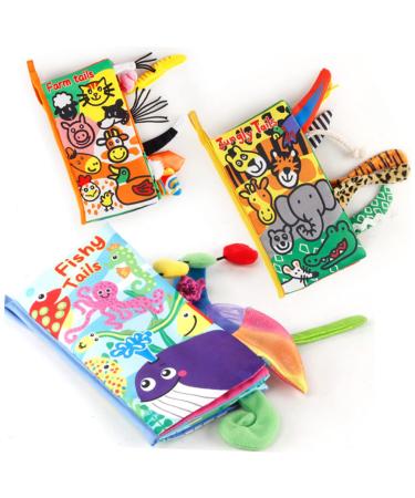 Jojofuny Educational Animal Cloth Book Toy - Early Learning Brain Puzzle Toy - Buy Online on GoSupps.com