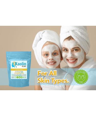 Pure Kaolin Clay - 100% Natural | 8.8 oz | Smooth Texture for Face Body & Bathbombs | International Shipping - Buy Online on GoSupps.com
