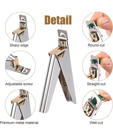 Acrylic False Nail Clippers with Magnets Sizers Manicure Tools Including Flat Shears Triangular Plane Steel Pusher 10 Magnets Nail Tip Cutter Set for Home Salon Nail Art Lover Gift - Buy Online on GoSupps.com