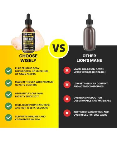 HERBIFY Bundle - Lions Mane & Mullein Vanilla 4 Fl Oz Drops - Supplement for Memory Focus & Clarity & Immune Support Lung Cleanse and Bronchial Support - Buy Online on GoSupps.com