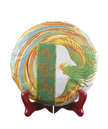 HQZM Yunnan Yiwu Fenghuangwo Ancient Tree Pure Material Puer Tea 357g Unique Tea Charm