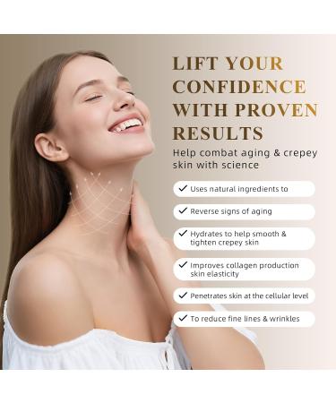 Neck Firming Cream 3.4oz Tightening & Lifting Neck Cream for Sagging Crepey Skin Double Chin Reducer & Wrinkle Cream for Women Beauty & Personal Care Korean Neck Tightening Skin-Tight Look - Buy Online on GoSupps.com