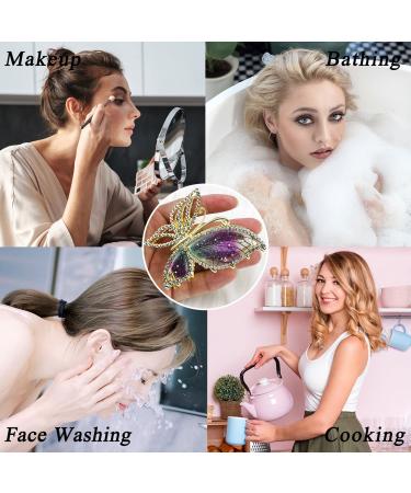 Exquisite Purple Butterfly Rhinestone Hair Claw Clip for Women and Girls - Non-Slip Big Hair Accessory - Buy Online on GoSupps.com