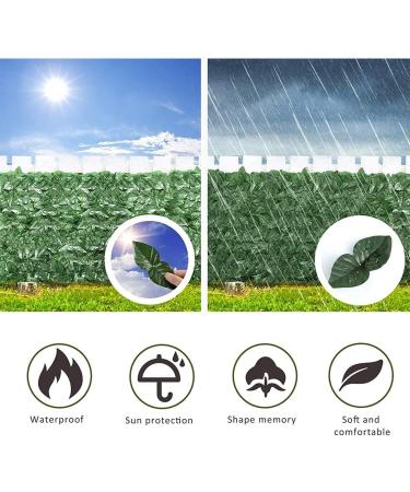 Artificial Ivy Privacy Fence Screen Artificial Hedge Fence Green Leaf Screen Plant Wall Decorative Backdrop for Outdoor Indoor Garden Fence and Wedding 0408(Color: Size:200x500cm) () - Buy Online on GoSupps.com