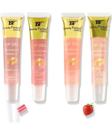 Beauty Forever Clear Moisturizing Lip Gel Tube Lightweight Solid & Glitter Finish Shimmer Infused Long Lasting Available in 9 Flavors 18ml (Crystal Vanilla) - Buy Online on GoSupps.com
