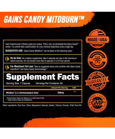 Alpha Lion Gains Candy 60 Capsules - Enhance Workout Performance & Endurance with MitoBurn for Fat Loss - Buy Online on GoSupps.com