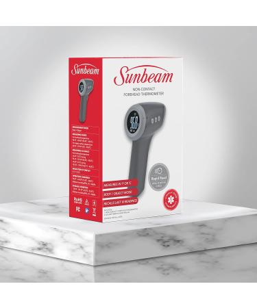 Sunbeam Touchless Digital Infrared Forehead Thermometer Body and Object Modes Instant and Accurate for Adults and Kids Audio Fever Warning Recalls Last 10 Readings Body + Object - Buy Online on GoSupps.com