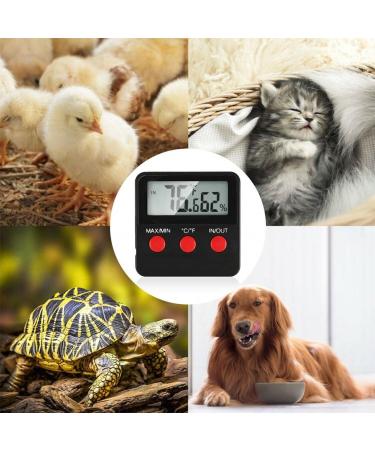 Digital Thermometer & Hygrometer for Terrarium Reptiles | Accurate Sensor for Reptile Incubators Aquariums & Poultry - Buy Online on GoSupps.com